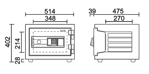 STS-20XRFE 寸法図 詳細