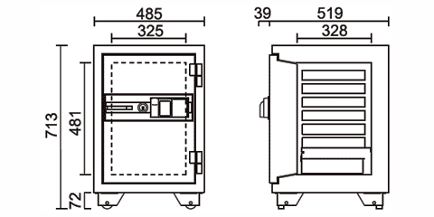 STS-50XFPE 寸法図 詳細